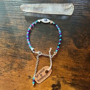 Amethyst and Turquoise Stone Bracelet